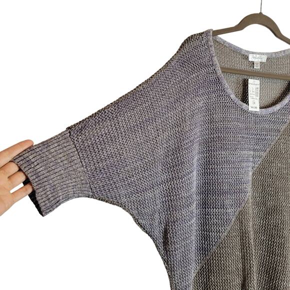 NWT Metallic Dolman Open Knit Plus Size 3X Beach Cover Sheer Women's Top #327 - Picture 5 of 10